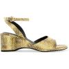 imageAerosoles Womens Nixon Heeled SandalGreen Sheen Leather