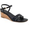 imageAerosoles Womens WITT Wedge SandalBlack Faux LeatherCork Heel