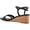 imageAerosoles Womens WITT Wedge SandalBlack Faux LeatherCork Heel
