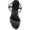 imageAerosoles Womens WITT Wedge SandalBlack Patent Faux Leather