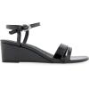 imageAerosoles Womens WITT Wedge SandalBlack Patent Faux Leather