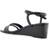 imageAerosoles Womens WITT Wedge SandalBlack Patent Faux Leather