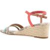 imageAerosoles Womens WITT Wedge SandalMintCoralRoccia Embossed Snake Print Faux Leather