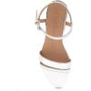 imageAerosoles Womens WITT Wedge SandalSilver Mirror Metallic Faux Leather