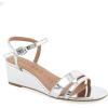 imageAerosoles Womens WITT Wedge SandalSilver Mirror Metallic Faux Leather