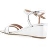 imageAerosoles Womens WITT Wedge SandalSilver Mirror Metallic Faux Leather