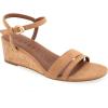 imageAerosoles Womens WITT Wedge SandalTan Faux SuedeCork Heel