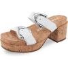 imageAerosoles Womens Chance Heeled SandalWhite Leather
