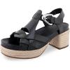 imageAerosoles Womens Chatham Heeled SandalBlack Leather
