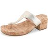 Gold Metallic Textured Faux Leather With Cork