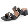 imageAerosoles Womens Estella Heeled SandalBlack Leather