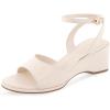 imageAerosoles Womens Nixon Heeled SandalEggnog Leather