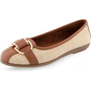 imageAerosoles Womens Bentley Ballet FlatNatural Raffia