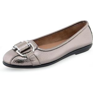 imageAerosoles Womens Bentley Ballet FlatPewter Pu