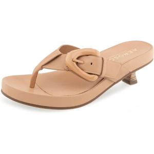 imageAerosoles Womens Calvin Heeled SandalBeige Bisque Leather