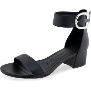 imageAerosoles Womens Carew Heeled SandalBlack Faux Leather