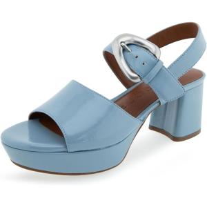imageAerosoles Womens Chamber Heeled SandalDusty Blue Patent Pu