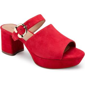 imageAerosoles Womens Cosmic Heeled SandalRed Suede