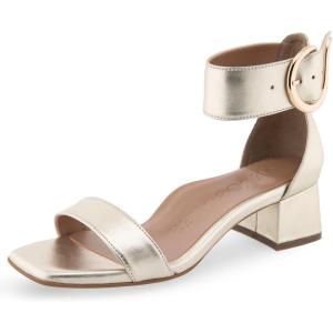 imageAerosoles Womens Eliza Heeled SandalSoft Gold Leather