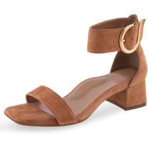 imageAerosoles Womens Eliza Heeled SandalTan Suede