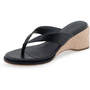 imageAerosoles Womens Nero Wedge SandalBlack Faux Leather