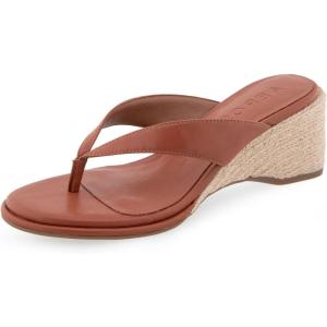 imageAerosoles Womens Nero Wedge SandalGinger Bread Faux Leather
