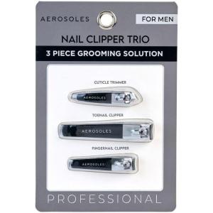 imageAerosoles 3PC Stainless Steel Nail Clipper Set  Professional Nail Clippers for Men and Women Toe Nail Clippers and Fingernail Clippers for Seniors