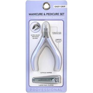imageAerosoles Cuticle Nipper ampamp Nail Clipper Set  Professional Stainless Steel Cuticle Remover and Nail Trimmer for Manicure ampamp Pedicure