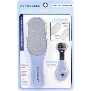 imageAerosoles DoubleSided Foot File with Foot Scraper  Stainless Steel Pedicure Tool for Soft Smooth Feet
