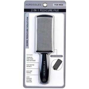 imageAerosoles DoubleSided Footfile  Metal Callus Remover for SelfCare Pedicure Tool for Men