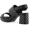 imageAerosoles Womens Camera Crystal Heeled SandalBlack Quilted