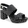 imageAerosoles Womens Camera Crystal Heeled SandalBlack Quilted