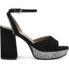 imageAerosoles Womens Cat Heeled SandalBlack Suede