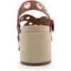 imageAerosoles Womens Cleveland Heeled SandalGinger Bread Leather