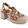 imageAerosoles Womens Cleveland Heeled SandalGinger Bread Leather
