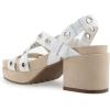 imageAerosoles Womens Cleveland Heeled SandalWhite Leather
