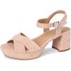 imageAerosoles Womens Cosmos Heeled SandalBlush Suede
