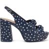 imageAerosoles Womens Nadia Heeled SandalNavyEggshell Polka Dot