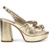 imageAerosoles Womens Nadia Heeled SandalSoft Gold Vegan