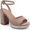imageAerosoles Womens Cat Heeled SandalNatural Suede