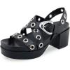 imageAerosoles Womens Cleveland Heeled SandalBlack Leather