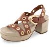 imageAerosoles Womens Cleveland Heeled SandalGinger Bread Leather