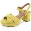 imageAerosoles Womens Cosmos Heeled SandalGreen Sheen Suede