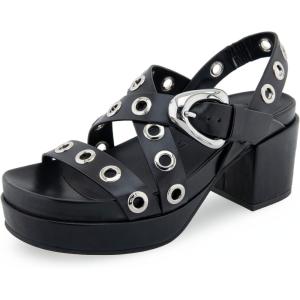 imageAerosoles Womens Cleveland Heeled SandalBlack Leather