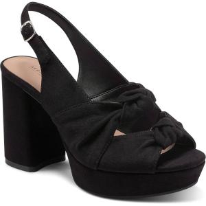 imageAerosoles Womens Nadia Heeled SandalBlack Vegan Faux Suede