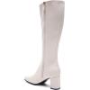 imageAerosoles Womens Micah Knee High BootEggnog Stretch Faux Leather