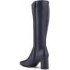 imageAerosoles Womens Micah Knee High BootNavy Stretch Faux Leather