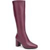 imageAerosoles Womens Micah Knee High BootPomegranate Pu Leather