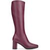 imageAerosoles Womens Micah Knee High BootPomegranate Pu Leather