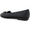 imageAerosoles Womens Bell Ballet FlatBlack Faux Leather